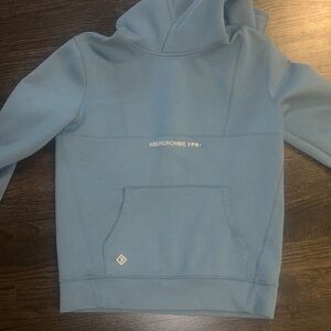 abercrombie kids blue green performance hoodie